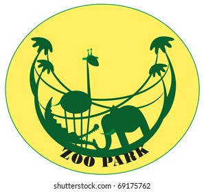 Vector illustration. Zoo.