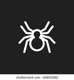 Vector Illustration Of Zoology Symbol On Arachnid Outline. Premium Quality Isolated Spinner Element In Trendy Flat Style.
