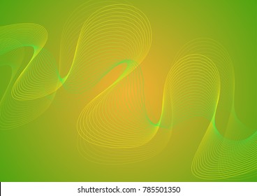 Vector illustration.Abstract colored wave or curved line element for design