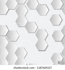 Vector illustration.Abstract hexagonal background. Honeycombs pattern. For your design.