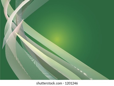 vector illustration,abstract ,neutral colored lines on a green background