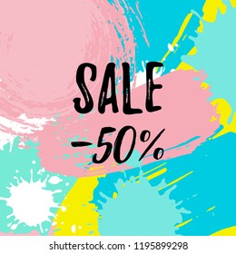 Vector illustration,Abstract sale banner design. Sale up to % off text. 