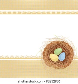 Vector illustration/background in soft pastel colors for post cards templates