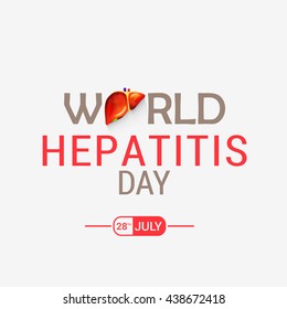 Vector illustration,banne or poster for  world hepatitis day.