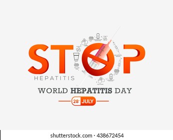 Vector illustration,banne or poster for  world hepatitis day.