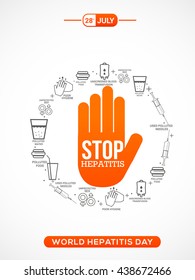 Vector illustration,banne or poster for  world hepatitis day.