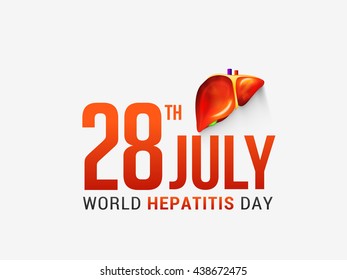 Vector illustration,banne or poster for  world hepatitis day.