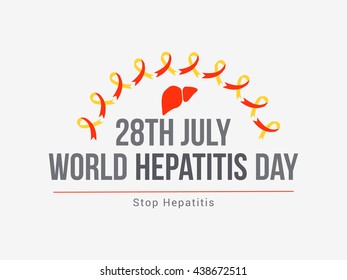 Vector illustration,banne or poster for  world hepatitis day.
