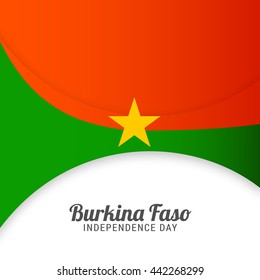 Vector illustration,banner or poster for burkina faso independence day.