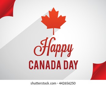 Vector illustration,banner or poster for canada day.