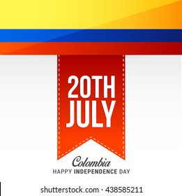 Vector illustration,banner or poster for  independence day of Columbia.