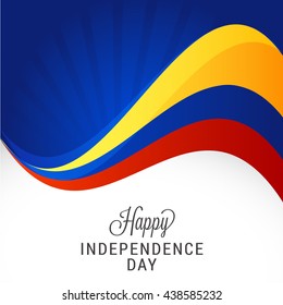 Vector illustration,banner or poster for  independence day of Columbia.