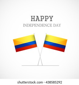 Vector illustration,banner or poster for  independence day of Columbia.