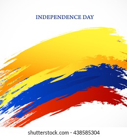 Vector illustration,banner or poster for  independence day of Columbia.