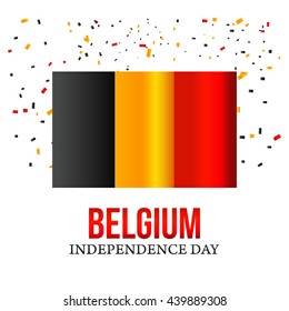 Vector illustration,banner or poster for independence day of belgium.