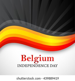 Vector illustration,banner or poster for independence day of belgium.