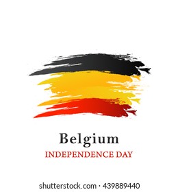 Vector illustration,banner or poster for independence day of belgium.