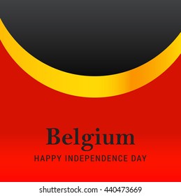 Vector illustration,banner or poster for independence day of Belgium.