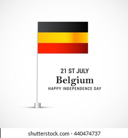 Vector illustration,banner or poster for independence day of Belgium.