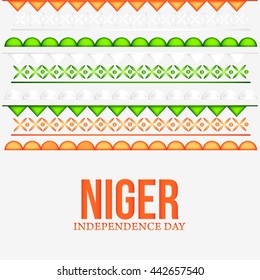 Vector illustration,banner or poster for independence day of niger.