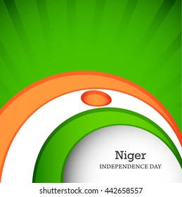 Vector illustration,banner or poster for independence day of niger.