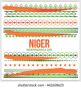 Vector illustration,banner or poster for independence day of niger.