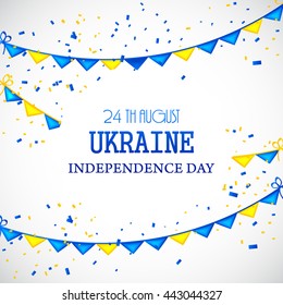 Vector illustration,banner or poster for independence day of ukraine.