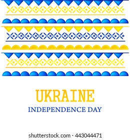 Vector illustration,banner or poster for independence day of ukraine.