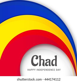Vector illustration,banner or poster for independence day of chad.