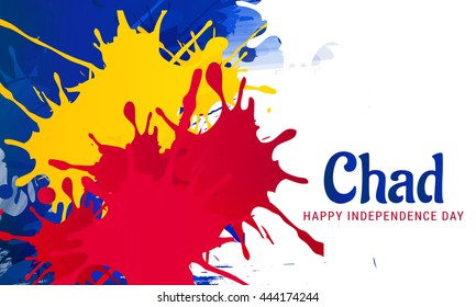 Vector illustration,banner or poster for independence day of chad.