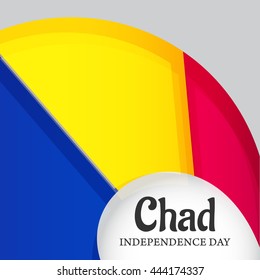 Vector illustration,banner or poster for independence day of chad.