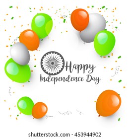 Vector illustration,banner or poster for indian independence day celebration.