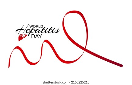 Vector illustration,banner or poster of world hepatitis day.