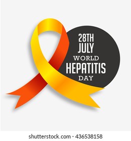 Vector illustration,banner or poster of world hepatitis day.