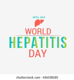 Vector illustration,banner or poster of world hepatitis day.