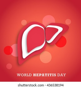 Vector illustration,banner or poster of world hepatitis day.