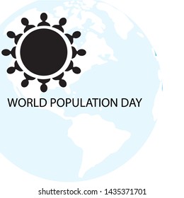 Vector illustration,banner or poster of world population day.