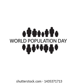 Vector illustration,banner or poster of world population day.