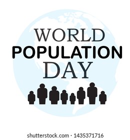 Vector illustration,banner or poster of world population day.