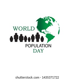 Vector illustration,banner or poster of world population day.