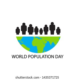Vector illustration,banner or poster of world population day.