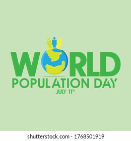 Vector illustration,banner or poster of world population day. world population day concept.