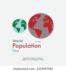Vector illustration,banner or poster of world population day.