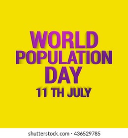 Vector illustration,banner or poster of world population day.