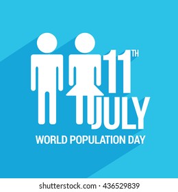Vector illustration,banner or poster of world population day.