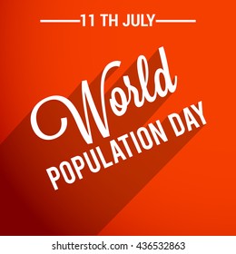 Vector illustration,banner or poster of world population day.
