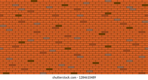 Vector illustration.Brick wall seamless texture background.
