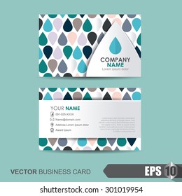 Vector illustration,business card template with clean and modern pattern