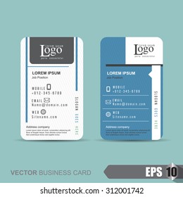 Vector illustration,business card template with clean and modern pattern