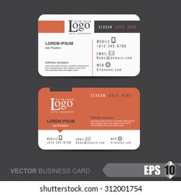 Vector illustration,business card template with clean and modern pattern